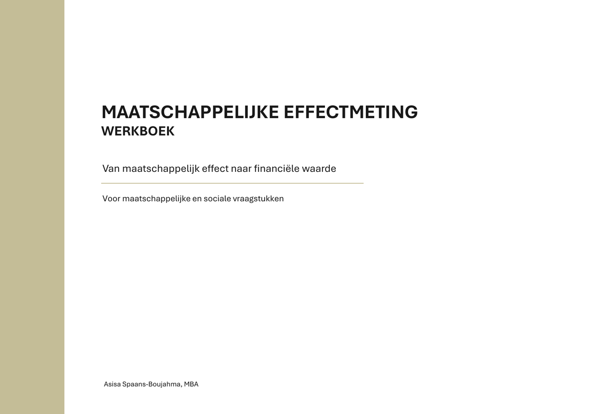 Werkboek Maatschappelijke Effectmeting
