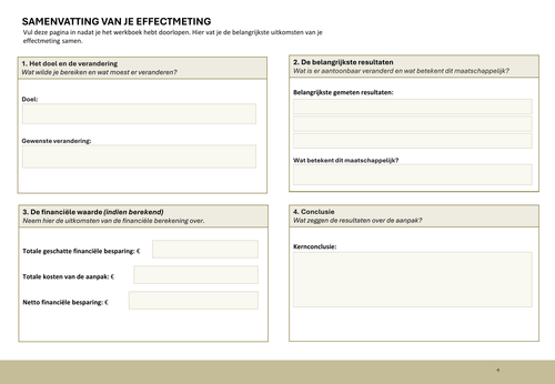 Werkboek Maatschappelijke Effectmeting