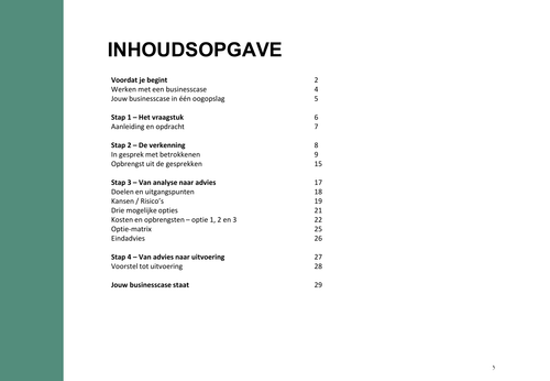 Werkboek Maatschappelijke Businesscase